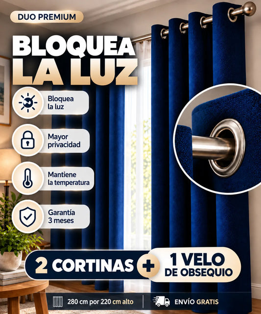 Cortinas Blackout Premium: duerme sin luz y con privacidad