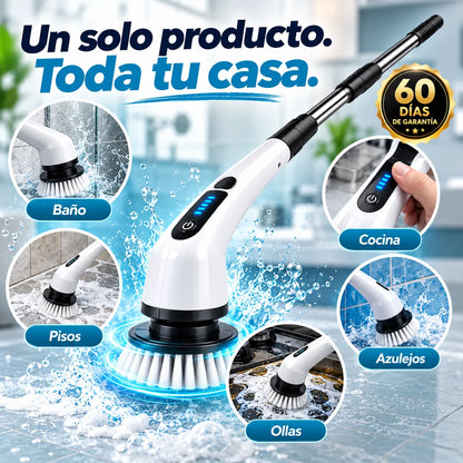 Cepillo Eléctrico Giratorio 9 en 1 – Limpia Más, Esfuerza Menos