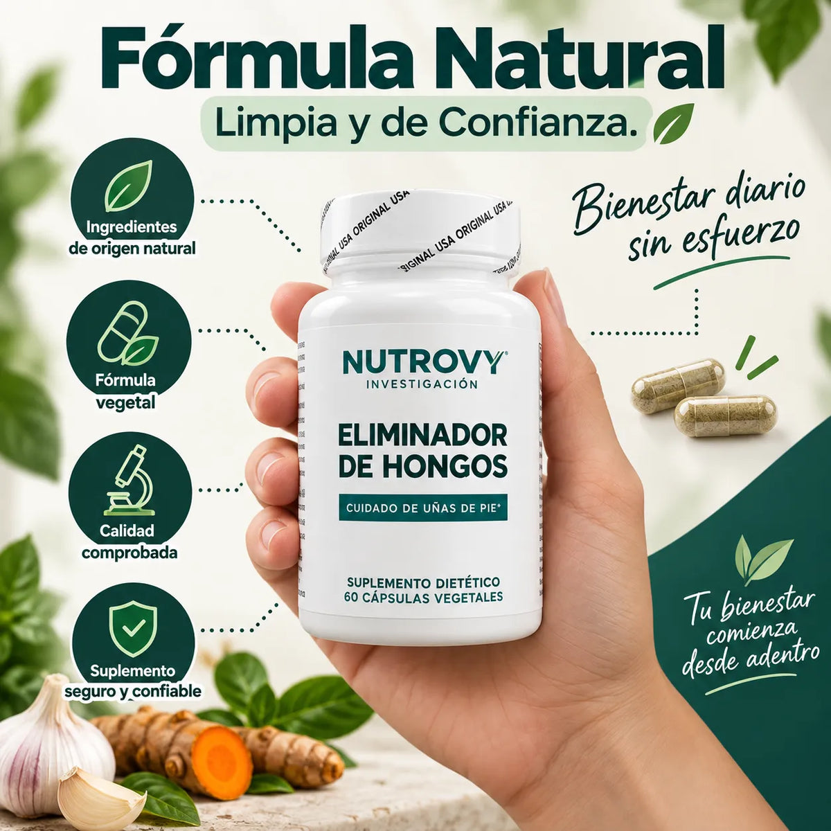 Nutrovy -Elimina el Hongo Desde Adentro