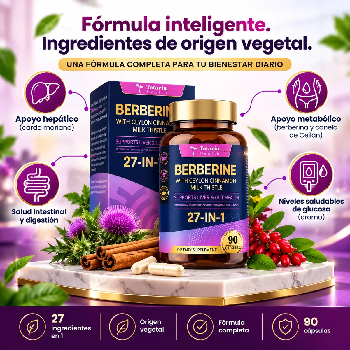 Berberina 27 en 1 – Apoya tu Metabolismo y Recupera tu Bienestar