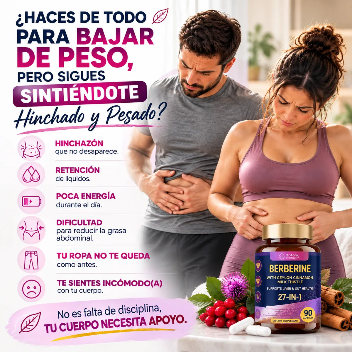Berberina 27 en 1 – Apoya tu Metabolismo y Recupera tu Bienestar